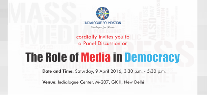 Invitation for a panel discussion on “The Role of Media in Democracy”