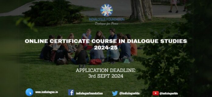 Applications Invited for Certificate Course in Dialogue Studies 2024-2025